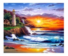 Алмазна мозаїка за номерами 30*40 