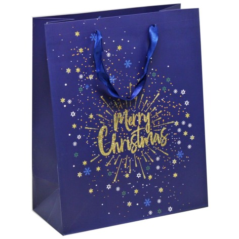 Пакет подарочный, новогодний 260 х 127 х 324 мм.