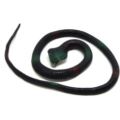 Змея большая резиновая клубок 70 см Чорна 10 штук