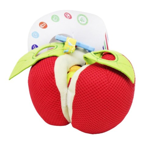 Мягкая погремушка "Яблоко с червячком"