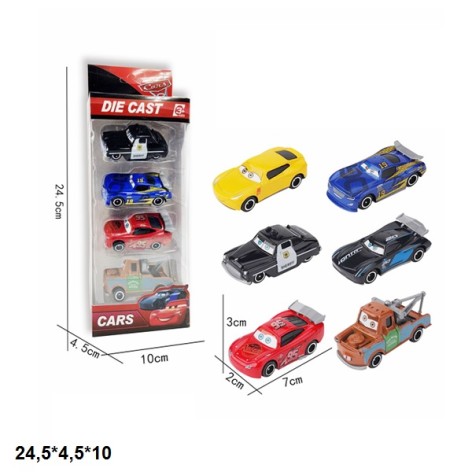 Набір модельок 4шт. 760-20 Тачки метал.3в.кор.24,5*4,5*10 