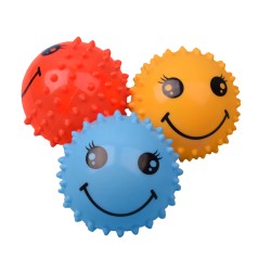 Мяч 6' ежак BT-PB-0222 3цвет.30г цена за 3шт.в сетке 