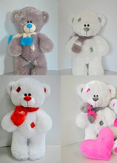 М'яка іграшка Ведмідь Тедді 49*29 см, 6 кольорів