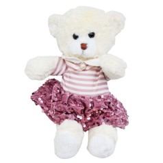 М'яка іграшка Ведмедик в рожевому 30 см ВИД 3
