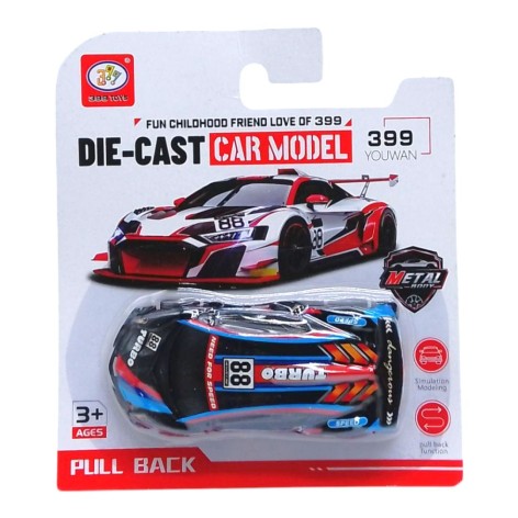 Іграшкова машинка металева чорна