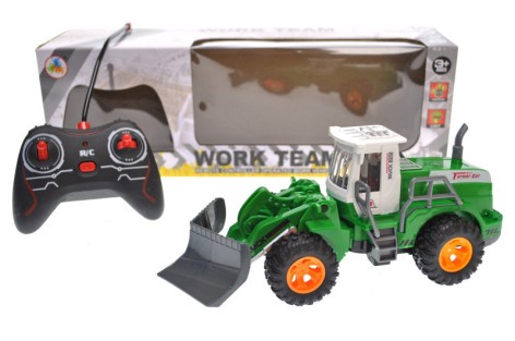Трактор игрушечный грейдер на радиоупревлении, аккумулятор, в коробке 37*10,5*12,5 см