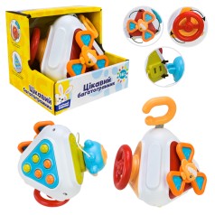 Брязкальце "Сонячний зайчик", тактильні, рухомі частини,р-р13,5*10см, кор. 14,5*12,5*12см 