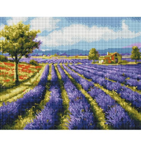 Алмазна мозаїка: Лавандові поля