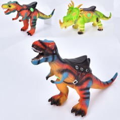 Фігурка динозавр, сідло, звук, бат(табл), 3 види, 55-38-22см/ 60-28-17см / 58-38-18см 