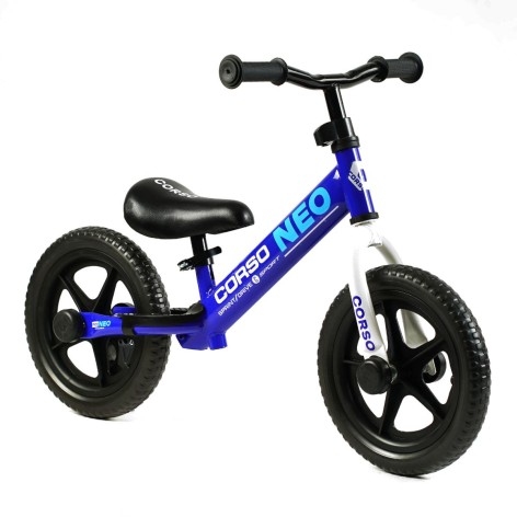 Біговел Corso "Neo" сталева рама колеса 12" 30 см EVA  синій (EN-25540)