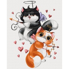 Картина за номерами ЛяМурчики © Kateryna Branchukova, 40х50 см