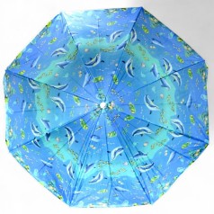 Парасолька пляжна MIC 1,8 м діаметр 1,55 м нейлон 8 спиць пластикова основа вид 1 (PB25120)