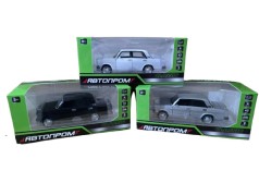 Іграшка машина мет. АВТОПРОМ 1:32-36 Lada 2107,3 кольори,батар.,світло,звук,у кор. 20*9,5*8,6см /72-2/
