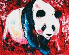Картина по номерам Уличное искусство. Панда (40x50) (RB-0055)