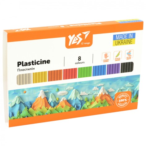 Пластилин Yes, 8 кол., 160г 