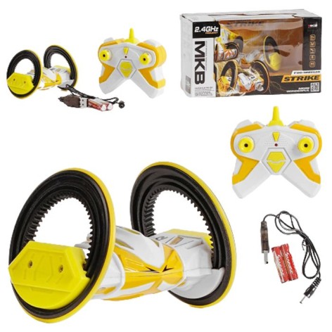 Машина на радиоуправлении 5588-706 (24) Two-wheeled strike, аккумулятор 3.7V, пульт на батарейках, 2.4 Ghz, свет, USB-кабель, в коробке