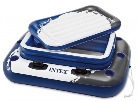 Термо-резервуар для напоїв плавучий Intex 122х97см, 48л, 6 підстаканників, 4 ручки 58821