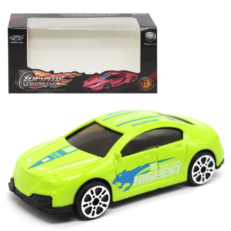 Машинка металлическая салатовая