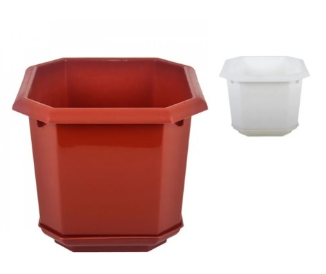 Горщик для квітів восьмигранний 15*15см