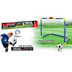 Футбольные ворота 71,5х35см, высота 55см, с счетчиком, сетка, мяч MR1384