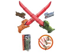 Меч-антистрес мікс видів “Динозавр”, на листі 