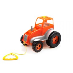 Трактор пластиковый (оранжевый)