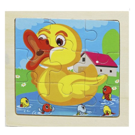 Деревянные пазлы с рамкой 