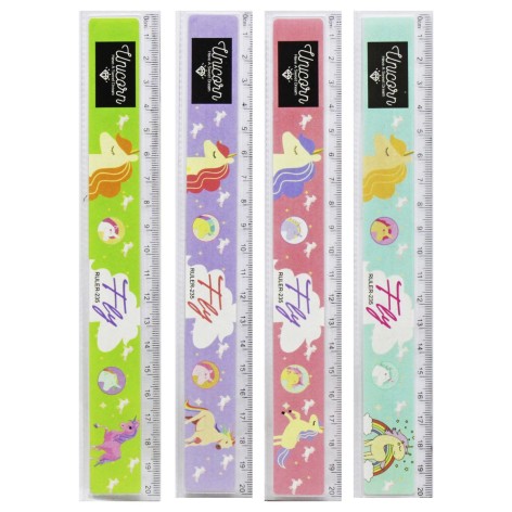 Лінійка пластикова, прозора 