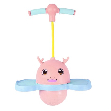 Стрибунець для стрибків 90*38 см, світло у короб 42*19*21 см (РОЖЕВИЙ)