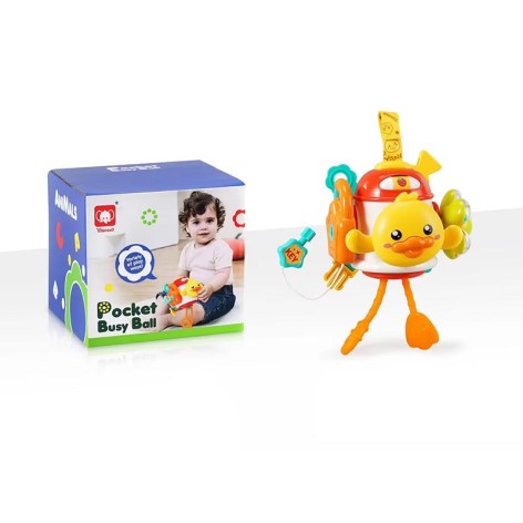 Погремушка - подвеска трещотка, замок+ключ, кор. 14*12см 