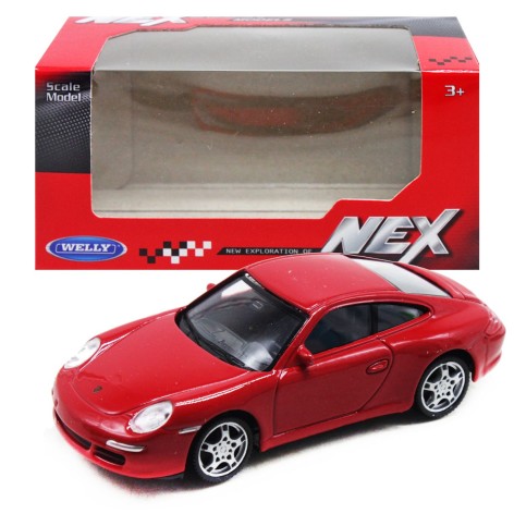 Машинка колекционная WELLY1:43 PORSCHE 911, красная