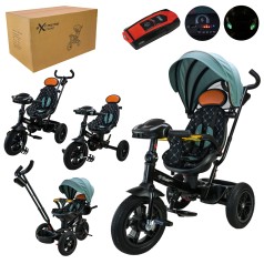 Велосипед 3-х колесный надувные колеса 12'' и 10'' с тормозом, пультом /1/