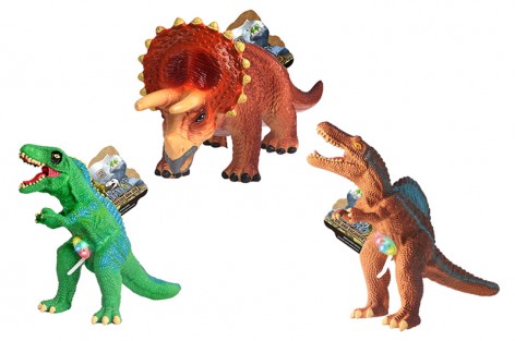 Динозавр озвученный, со светом, 3 вида 30*9*13 см