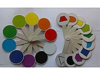 Віяло кольорів та геометричних фігур 2 шт. в уп.