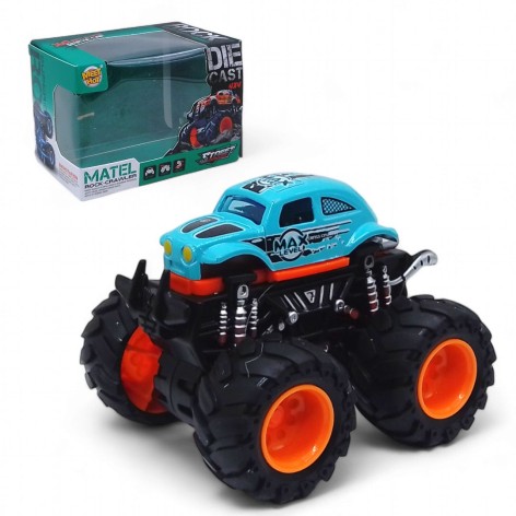 Машинка металлическая "Rock Clower" на больших колесах (голубая)