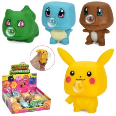 Іграшка тварина/динозавр, 8см, іграшка-надувашка, тварина з жуйкою, (4види) /10/120/12шт. в кор. 25,5-21-7см