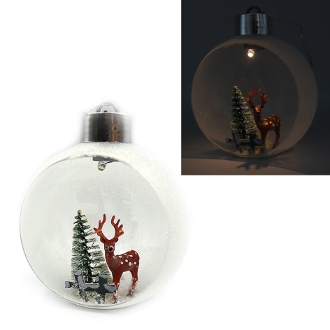 Куля ялинкова LED 3D з фігуркою 