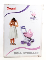 УЦЕНКА 20% Візок для ляльок з люлькою, Фламінго 44*33*58см /1/