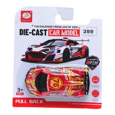 Іграшкова машинка металева червона