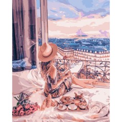 Картина по номерам Люди "Відпочинок у Парижі" 40*50см