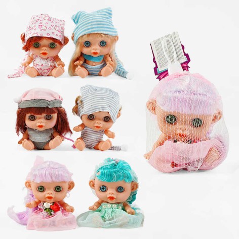 Лялька мікс видів, висота 14 см, в сітці 