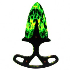 Тычковой сувенирный деревянный нож, зеленый