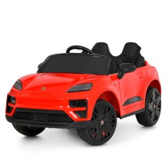 Машина M 6314EBLR-3 (1шт) р/к 2,4G, 2мотори35W, 1акум12V9AH, EVA, USB, SD, BLUETOOTH, MP3, шкіра, світло, музика, червоний
