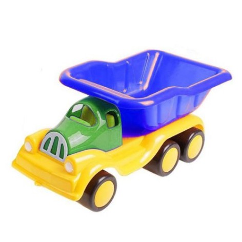 Ретро самосвал (голубо-желтый)