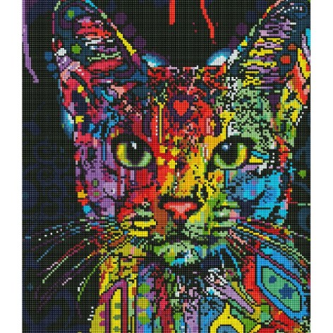 Алмазна мозаїка: Абісинська кішка