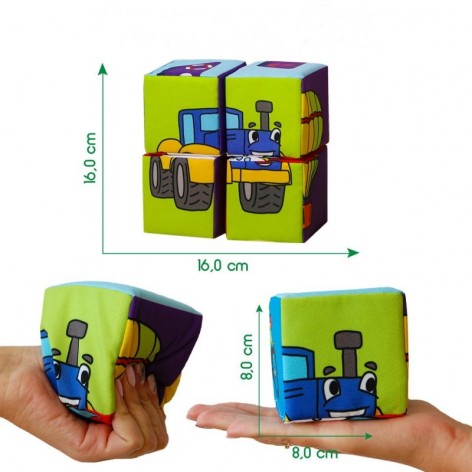 Набор мягконабивных кубиков 