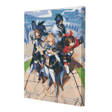 Картина по номерам Riviera Blanca "Genshin" 40x50 см 22 цвета (RB-0726)