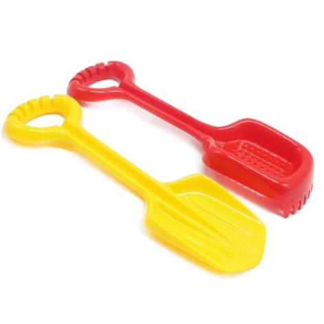 Лопатка + сито-граблі (червоно-жовтий)