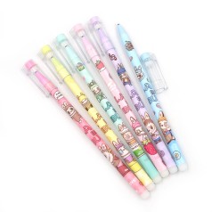 Ручка дитяча, що стирається "Labubu" 0,5мм синя, mix, ціна за 12 шт. //