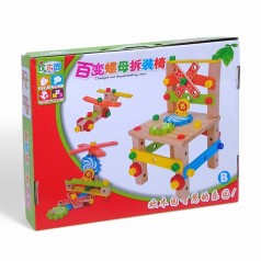 Конструктор дерев'яний, дитячий Стілець